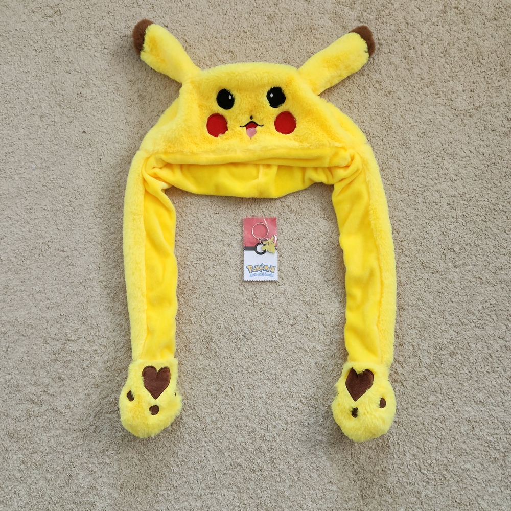 Yellow Pikachu Plush Hat for Kids